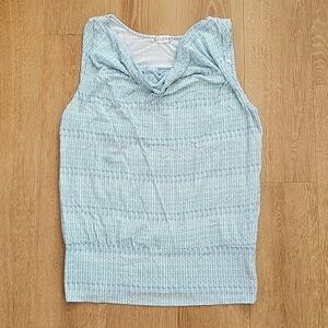 Women's Carve Designs blue and white tank top